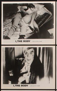 1w405 I THE BODY 7 8x10 stills '65 sexy Lotte Tarp, Swedish sexploitation horror!