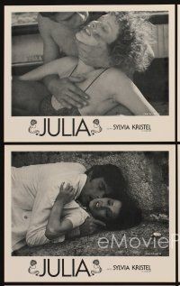 1w448 JULIA 6 8x10 stills '74 Der Liebesschuler, Sylvia Kristel, tennis players make love!