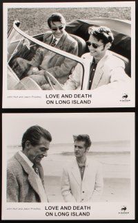 1w455 LOVE & DEATH ON LONG ISLAND 6 8x10s '97 John Hurt rides in convertible with Jason Priestley!
