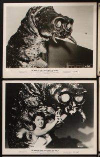 1w411 MONSTER THAT CHALLENGED THE WORLD 7 8x10 stills '57 great fx images of the creature!