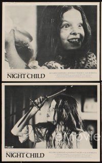 1w655 NIGHT CHILD 4 8x10 stills '76 this little girl was possessed into the darkest kind of evil!