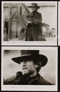 1w780 PALE RIDER 3 CanUS 8x10 stills '85 cool image of cowboy Clint Eastwood shooting revolver!