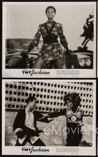 1w689 TNT JACKSON 4 8x10 stills '74 cool images of Jeanne Bell, sexy black hit woman!