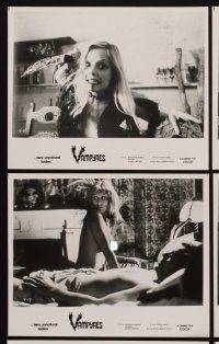 1w485 VAMPYRES 6 8x10 stills '76 wild gory images of sexy female vampires feeding on shirtless man!