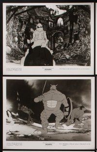 1w426 WIZARDS 7 8x10 stills '77 Ralph Bakshi directed animation, cool fantasy images!