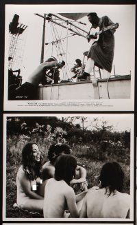 1w209 WOODSTOCK 27 CanUS 8x10 stills '70 legendary rock 'n' roll concert film, hippies!