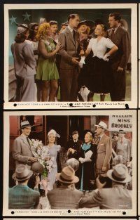 1w068 FAST & FURIOUS 8 color 8x10 stills '39 great images of Franchot Tone & Ann Sothern!