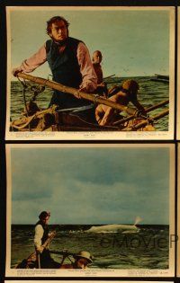 1w155 MOBY DICK 5 color 8x10 stills '56 John Huston, cool images of Gregory Peck as Ahab!