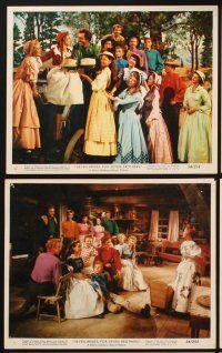 1w109 SEVEN BRIDES FOR SEVEN BROTHERS 8 color 8x10 stills '54 Jane Powell & Howard Keel, classic!