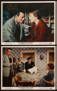 1w156 TROUBLE WITH HARRY 5 color 8x10 stills '55 Hitchcock, Gwenn, Forsythe, Shirley MacLaine!