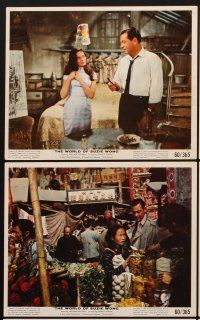 1w151 WORLD OF SUZIE WONG 6 color 8x10 stills '60 William Holden, first man that Nancy Kwan loved!