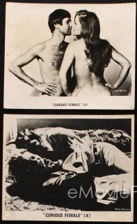 1w021 CURIOUS FEMALE 4 English 8x10 stills '69 X-rated sci-fi, no one knows the troubles of virgins