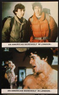 1w003 AMERICAN WEREWOLF IN LONDON 8 color English FOH LCs '81 David Naughton, Griffin Dunne!