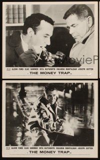 1w025 MONEY TRAP 3 English FOH LCs '66 Glenn Ford, Ricardo Montalban, you never, never get out!