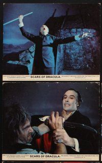 1w004 SCARS OF DRACULA 8 color English FOH LCs '70 vampire Christopher Lee, Hammer horror!