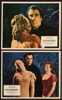 1w006 TASTE THE BLOOD OF DRACULA 8 color English FOH LCs '70 Hammer, vampire Christopher Lee!