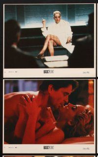 1w048 BASIC INSTINCT 8 8x10 mini LCs '92 most classic interrogation scene with sexy Sharon Stone!