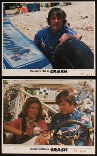 1w159 CHECKERED FLAG OR CRASH 4 8x10 mini LCs '77 off-road racing, Joe Don Baker, Susan Sarandon!