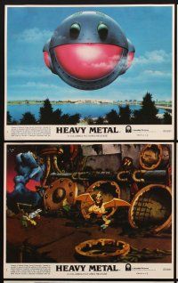 1w077 HEAVY METAL 8 8x10 mini LCs '81 classic rock and roll musical feature-length cartoon!