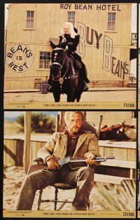1w087 LIFE & TIMES OF JUDGE ROY BEAN 8 8x10 mini LCs '72 Huston, Paul Newman, Jacqueline Bisset