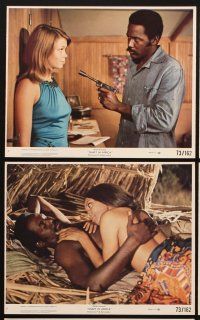 1w110 SHAFT IN AFRICA 8 8x10 mini LCs '73 Richard Roundtree stickin' it in the Motherland!