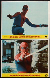 1w114 SPIDER-MAN STRIKES BACK 8 8x10 mini LCs '78 Marvel Comics, Spidey's greatest challenge!