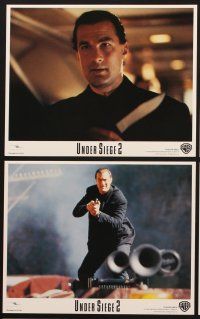 1w124 UNDER SIEGE 2 8 8x10 mini LCs '95 sexy Katherine Heigl, Steven Seagal in action on train!
