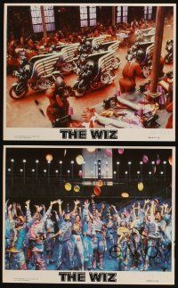 1w171 WIZ 4 8x10 mini LCs '78 cool production scenes from this version of The Wizard of Oz!