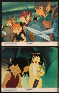 1w128 WIZARDS 8 8x10 mini LCs '77 Ralph Bakshi directed animation, cool fantasy images!