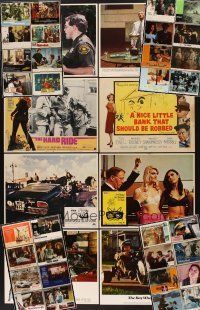 1x107 LOT OF 40 MISCELLANEOUS LOBBY CARDS '60s-80s scenes from a variety of movies!