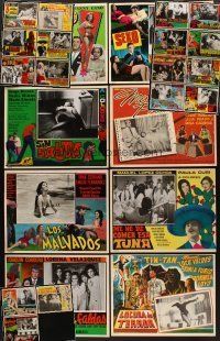 1x119 LOT OF 45 SPAN/US & MEXICAN LOBBY CARDS '61 - '70 different scenes from a variety of movies!