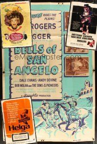 1x133 LOT OF 4 FOLDED 40X60S '47 - '68 Bandolero, Bells of San Angelo & more!