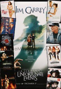 1x197 LOT OF 31 UNFOLDED DOUBLE-SIDED ONE-SHEETS '94 - '06 Lemony Snicket, Cinderella Man & more!