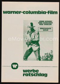 1x710 TRAIN ROBBERS German pressbook '73 cowboy John Wayne & sexy Ann-Margret!