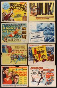 1x117 LOT OF 8 MISCELLANEOUS TITLE LOBBY CARDS '50s from a variety of movies!