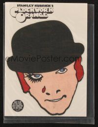 1x343 CLOCKWORK ORANGE iron-on transfer '72 put Malcolm McDowell's face on your clothes!