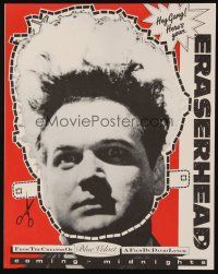 1x340 ERASERHEAD cut-out promo face mask '80s directed by David Lynch, wacky Jack Nance face mask!
