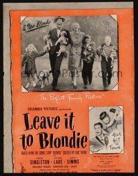 1x346 LEAVE IT TO BLONDIE magazine ad '45 Penny Singleton & Arthur Lake!