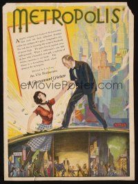1x006 METROPOLIS/MANTRAP 2-sided campaign book page '26 Clara Bow & Fritz Lang classic!
