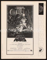1x700 STAR WARS pressbook '77 George Lucas classic sci-fi epic, lots of poster images!