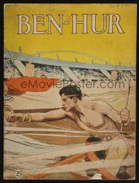 1x449 BEN-HUR program '25 great different art of Ramon Novarro riding in chariot race!