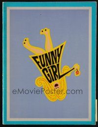 1x402 FUNNY GIRL program book '69 Barbra Streisand, Omar Sharif, directed by William Wyler!