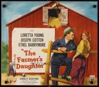 1x070 FARMER'S DAUGHTER 4 special 16x18s '47 Loretta Young, Joseph Cotten, Ethel Barrymore
