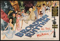 1x024 BROADWAY RHYTHM trade ad '44 wonderful artwork of top performers by Al Hirschfeld!