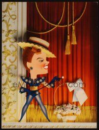 1x032 FOR ME & MY GAL trade ad '42 full-length art of dancer Judy Garland by Kapralik!