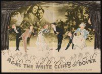1x065 WHITE CLIFFS OF DOVER trade ad '44 Irene Dunne & Alan Marshal, Hirschfeld art!