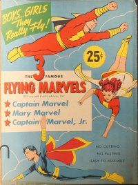 1x251 FLYING MARVELS paper doll set '45 Captain Marvel, Mary & Captain Marvel Jr!
