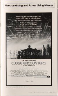 1x586 CLOSE ENCOUNTERS OF THE THIRD KIND S.E. pressbook '80 Spielberg's classic with new scenes!