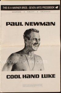 1x588 COOL HAND LUKE pressbook '67 Paul Newman prison escape classic, great images & content!