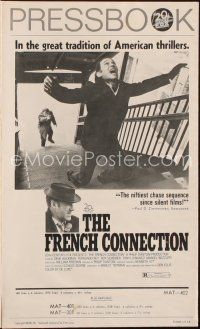1x609 FRENCH CONNECTION pressbook '71 Gene Hackman, directed by William Friedkin!